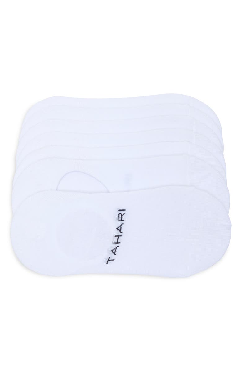 Tahari 7-Pack Heathered Liner Socks, Main, color, White