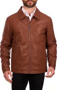 Perry Ellis Classic Leather Jacket