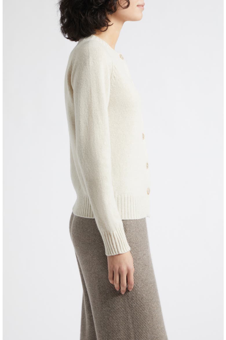 Blyth Lambswool Crewneck Cardigan, Alternate, color, CUILLIN SNOW