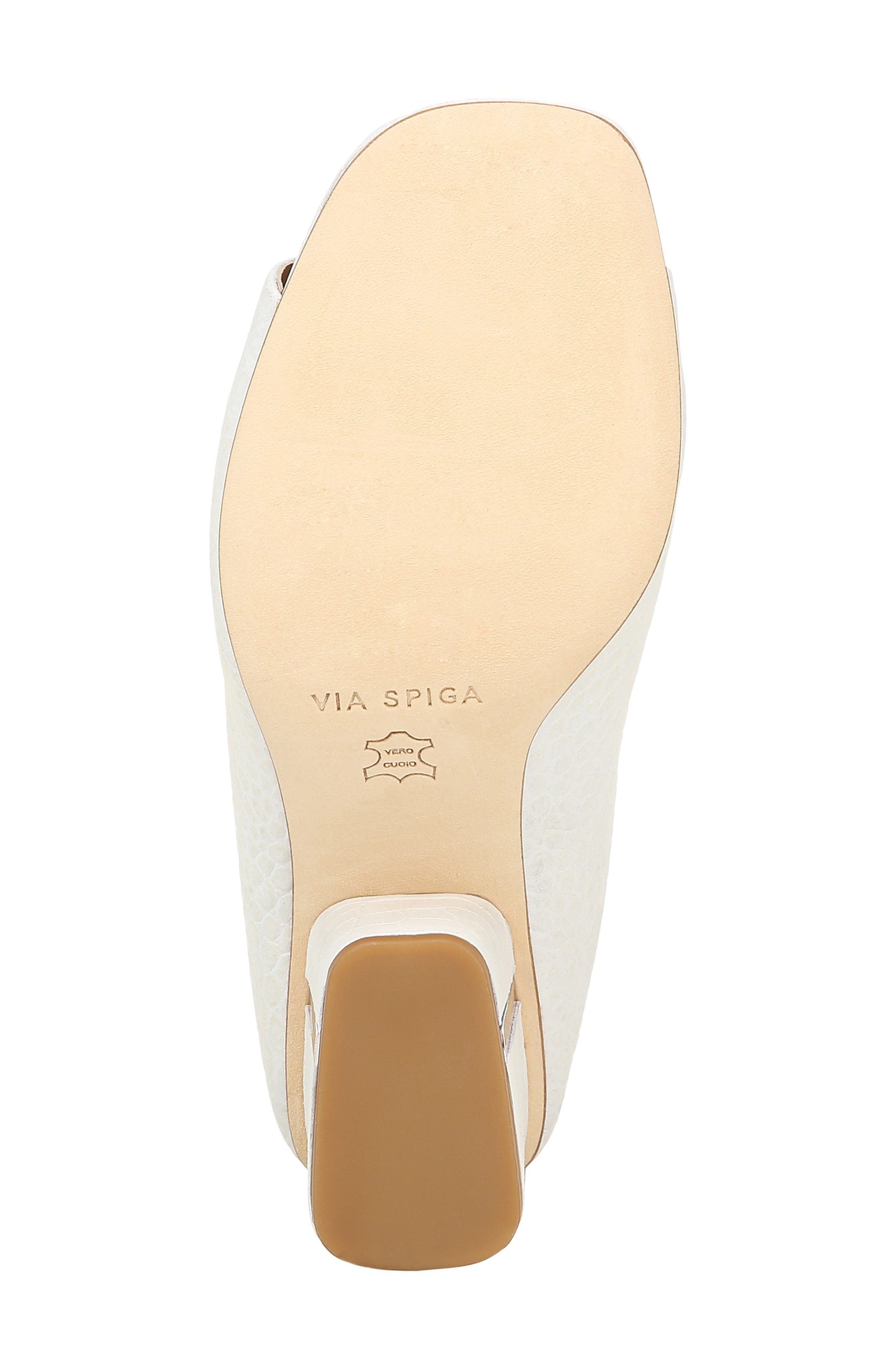 Hennie Block Heel Mule, Alternate, color, MILK NUBUCK LEATHER