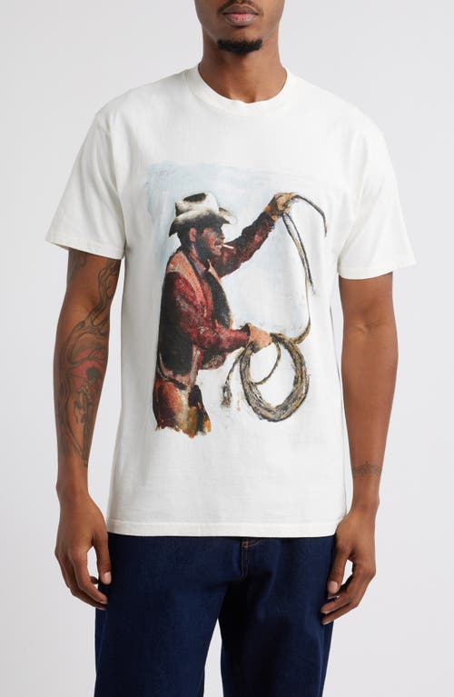 One Of These Days Where The West Has Gone Graphic T-shirt In Bone