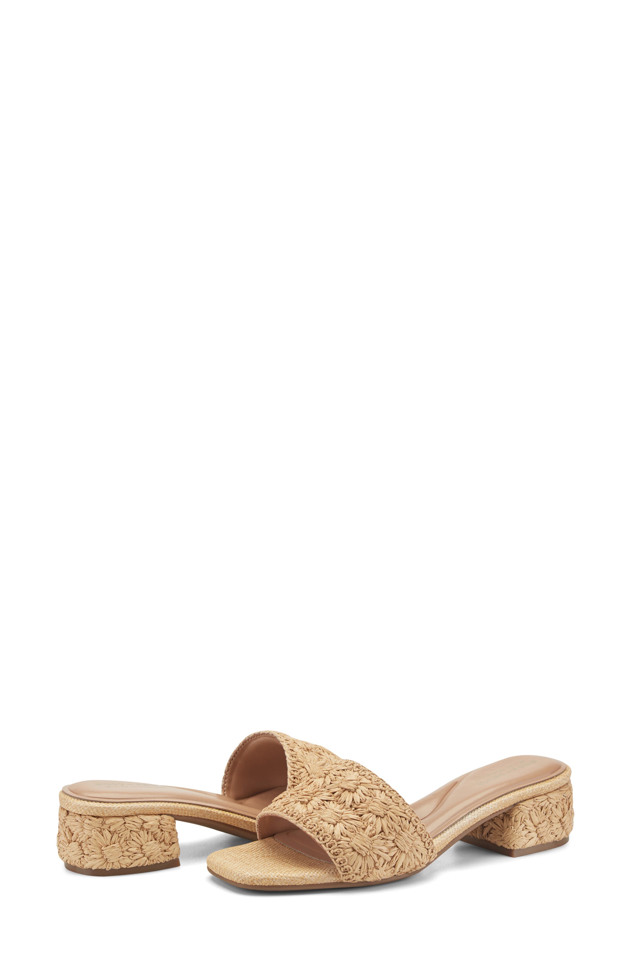 Easy Spirit Rosario Slide Sandal, Alternate, color, Light Natural