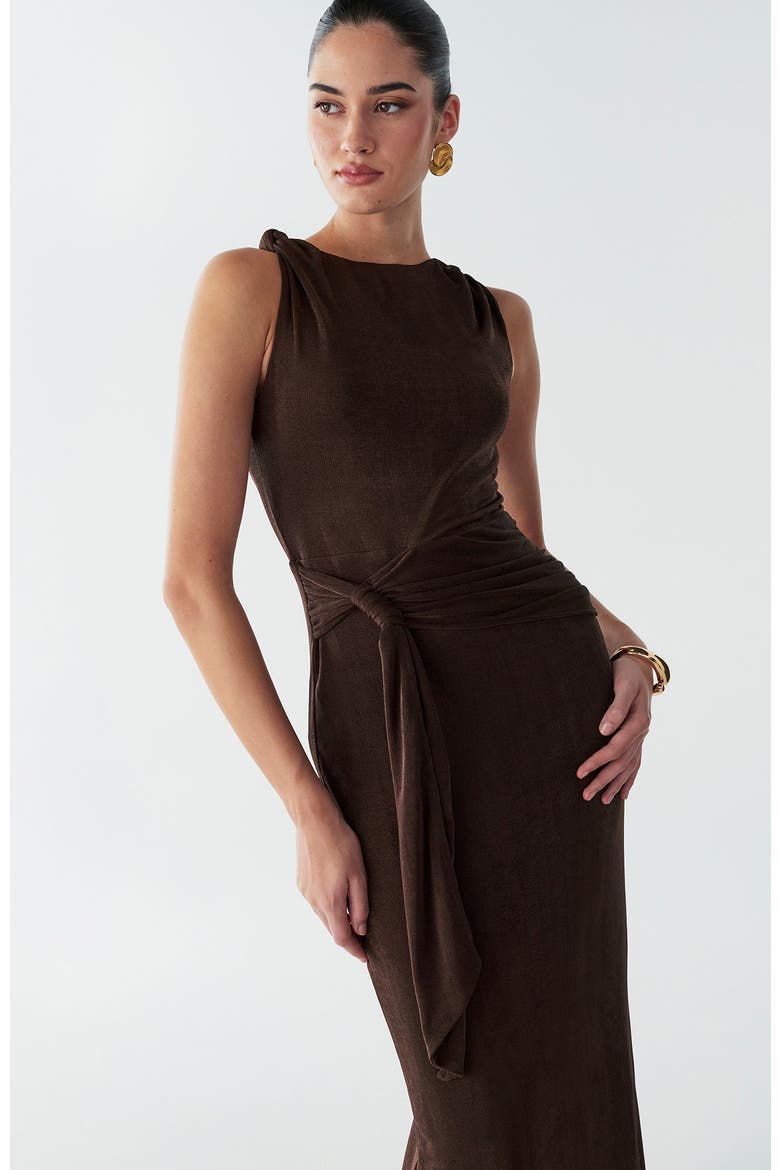 Arnah Maxi Dress, Alternate, color, Chocolate