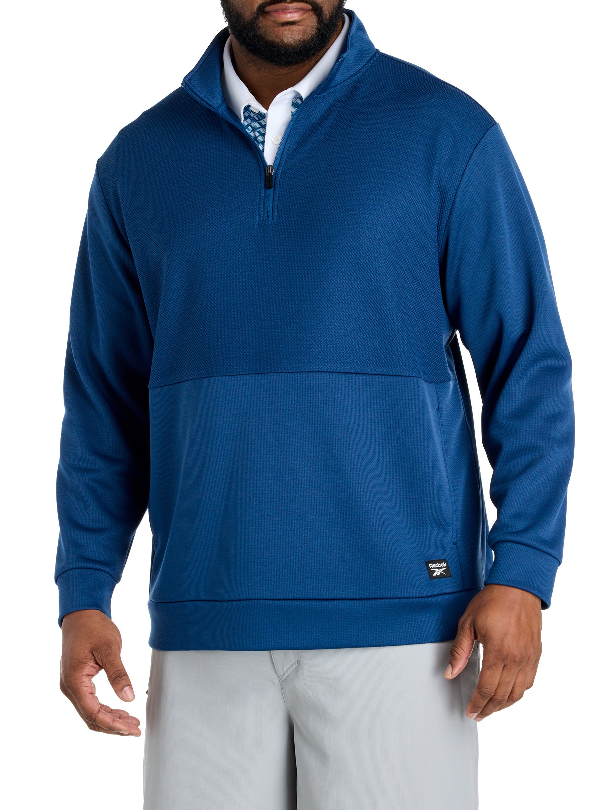 Big & Tall Performance Double-Knit 1/4-Zip Pullover - image 3