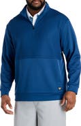 Reebok Big & Tall Performance Double-Knit 1/4-Zip Pullover
