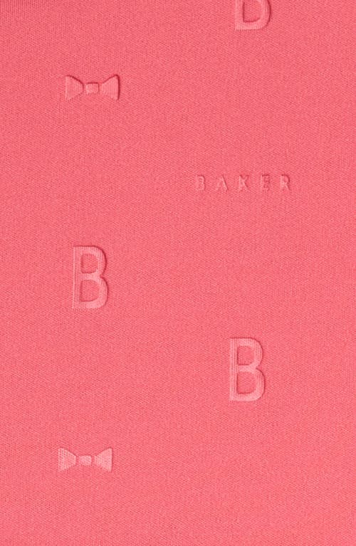 Baker By Ted Baker Kids' Shoulder Bow Scuba Crepe Dress In Pink