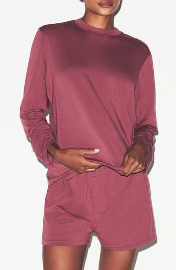SKIMS Boyfriend Long Sleeve T-Shirt Nordstrom