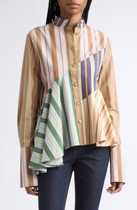 Clash Poplin Peplum Shirt