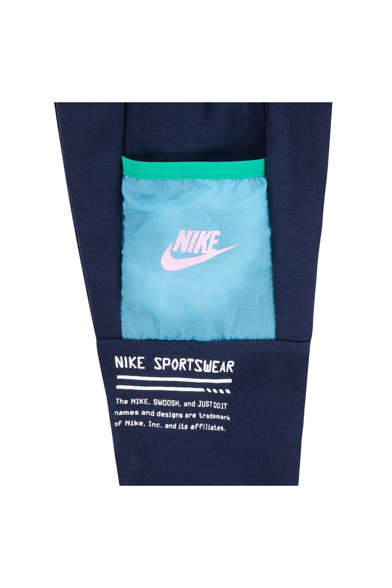 Kids' French Terry Joggers, Alternate, color, MIDNIGHT NAVY