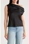 One-Shoulder Satin Tank