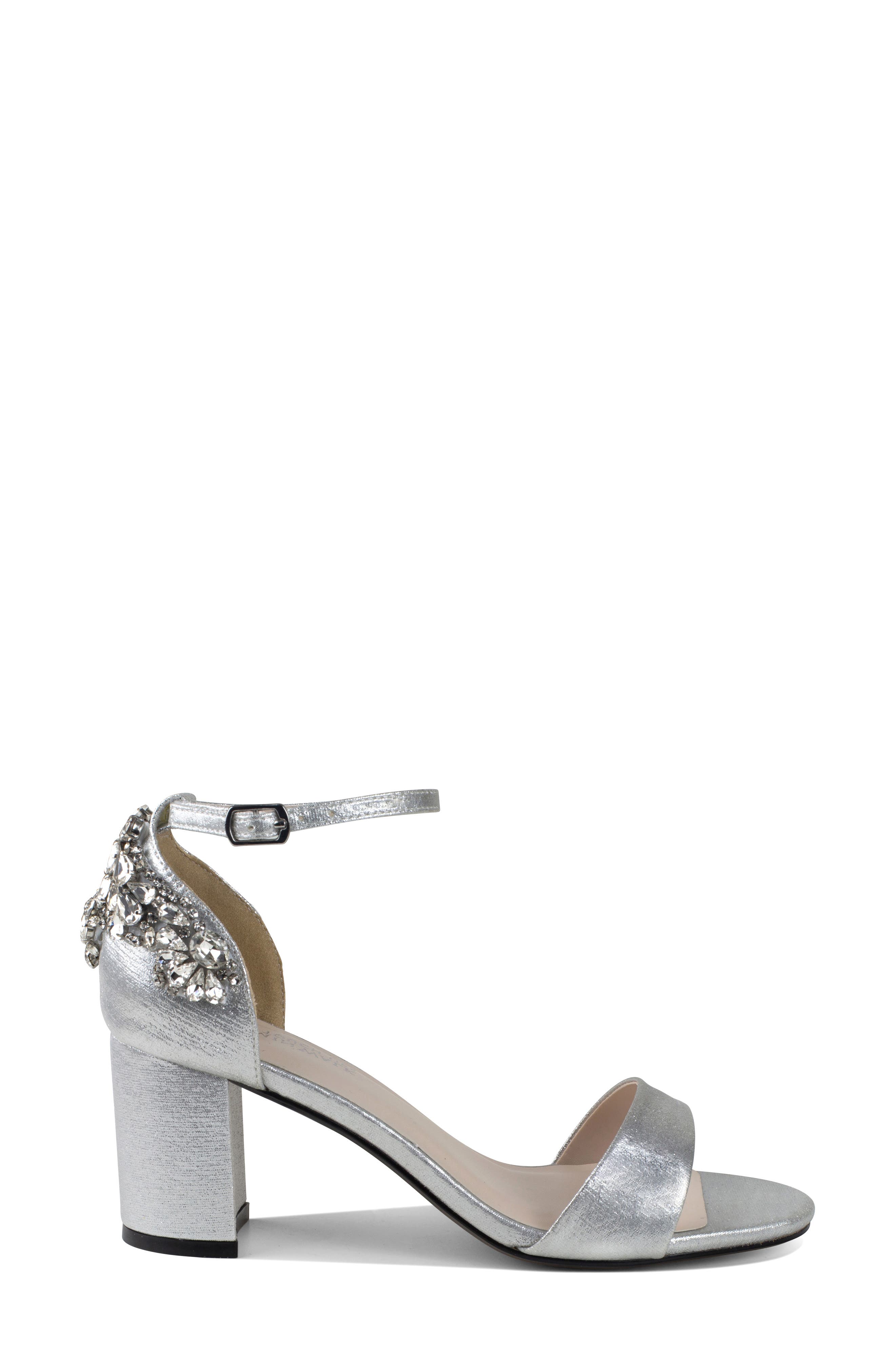 Touch Ups Olivia Ankle Strap Sandal, Main, color, Silver