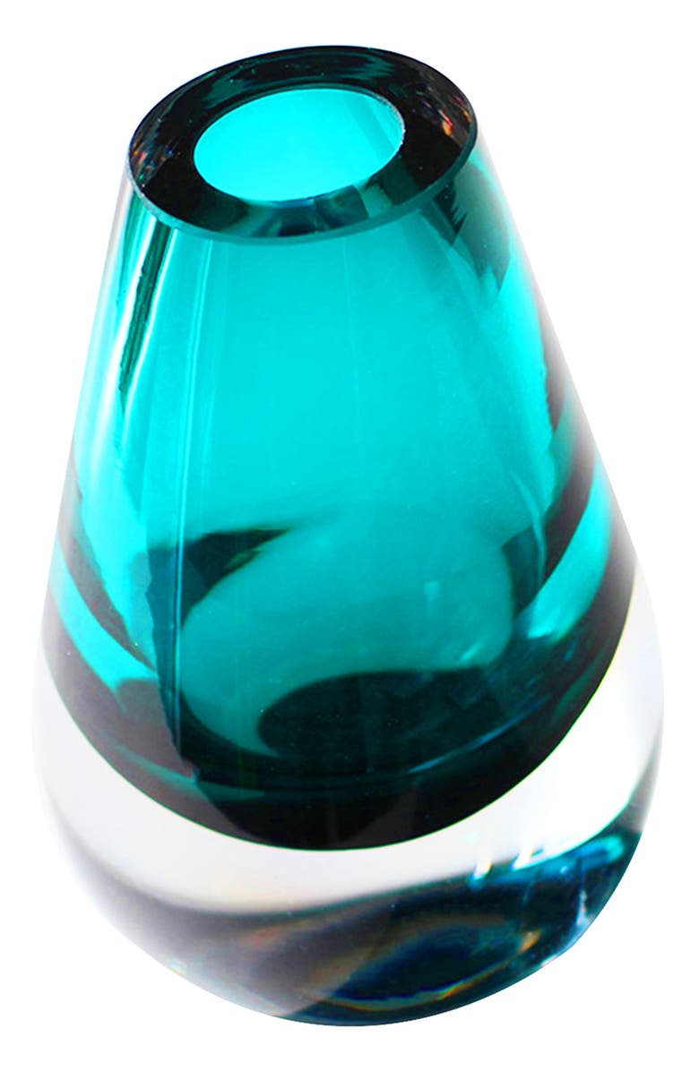 CLOUDNOLA Drop Glass Vase, Main, color, Blue