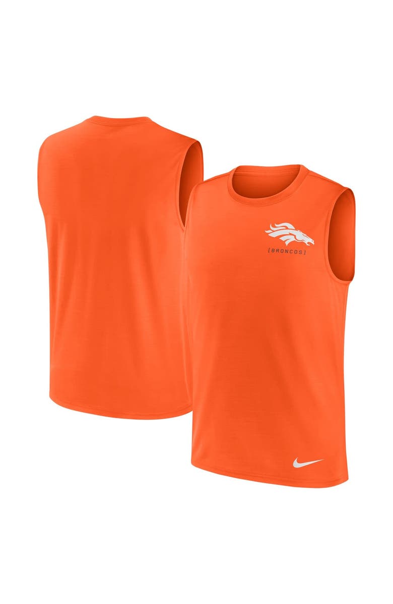 Nike Men's Nike Orange Denver Broncos Muscle Tank Top, Main, color, 
