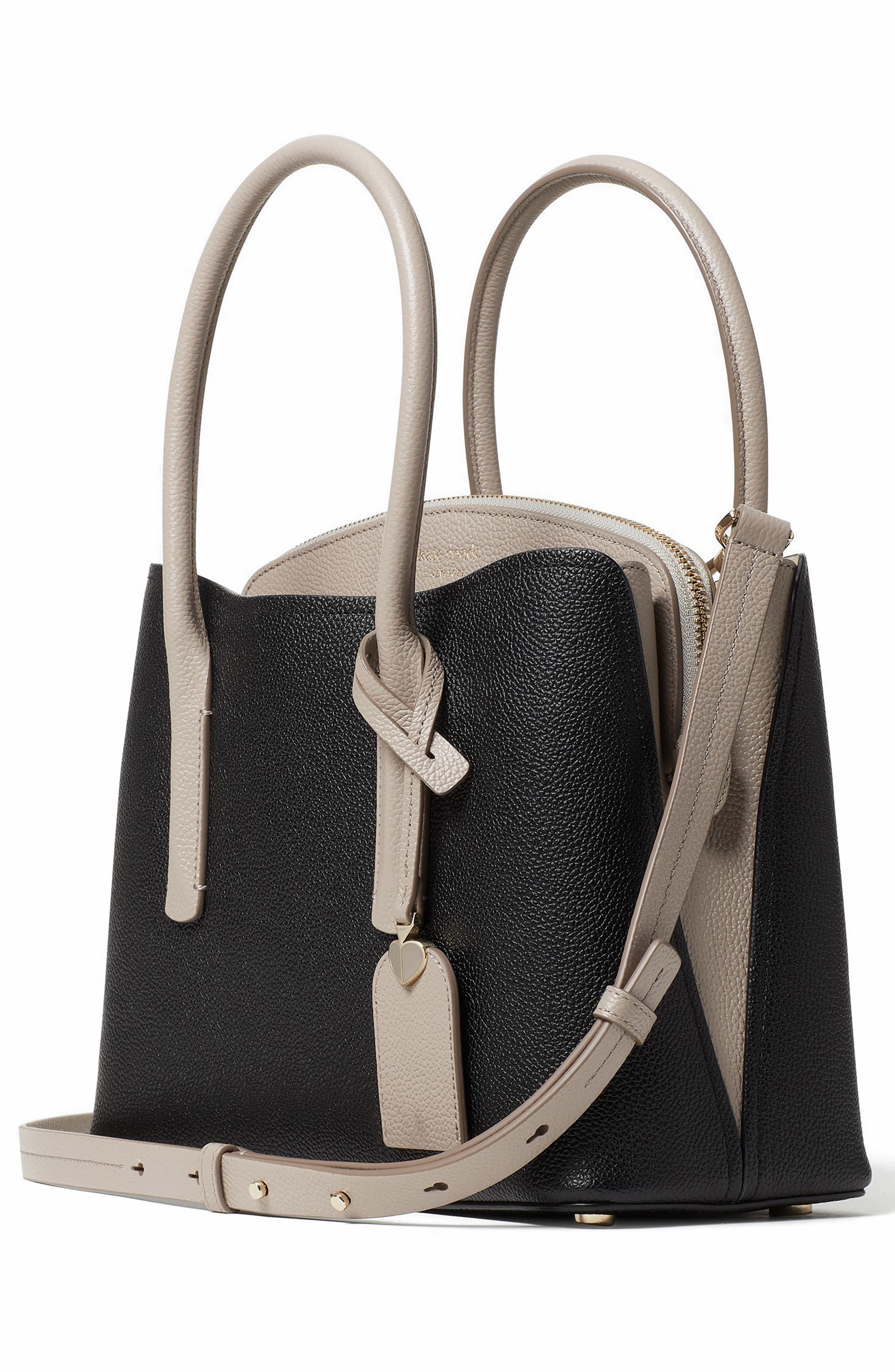 Kate Spade New York medium margaux leather satchel, Alternate, color, 