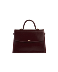 Fable England Ruby Cherry Red Structured Medium Tote