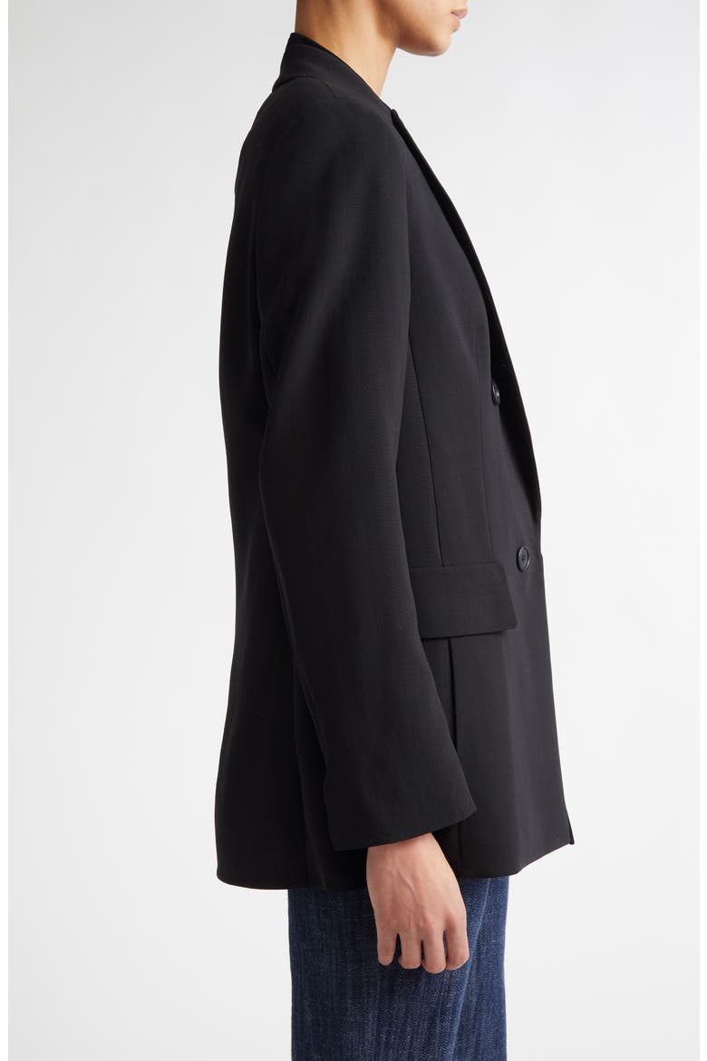 Lucia Double Breasted Wool Blend Blazer, Alternate, color, 009 BLACK
