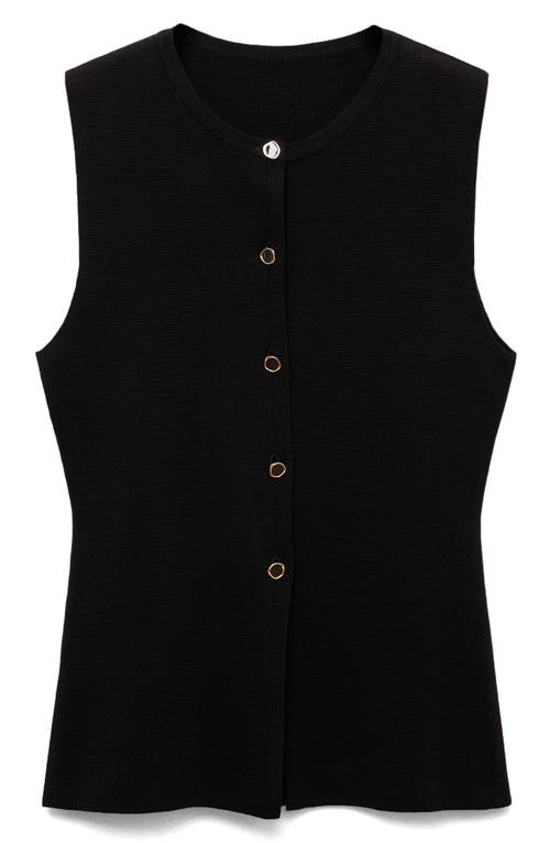 Mango Matilda Knit Vest In Chocolate