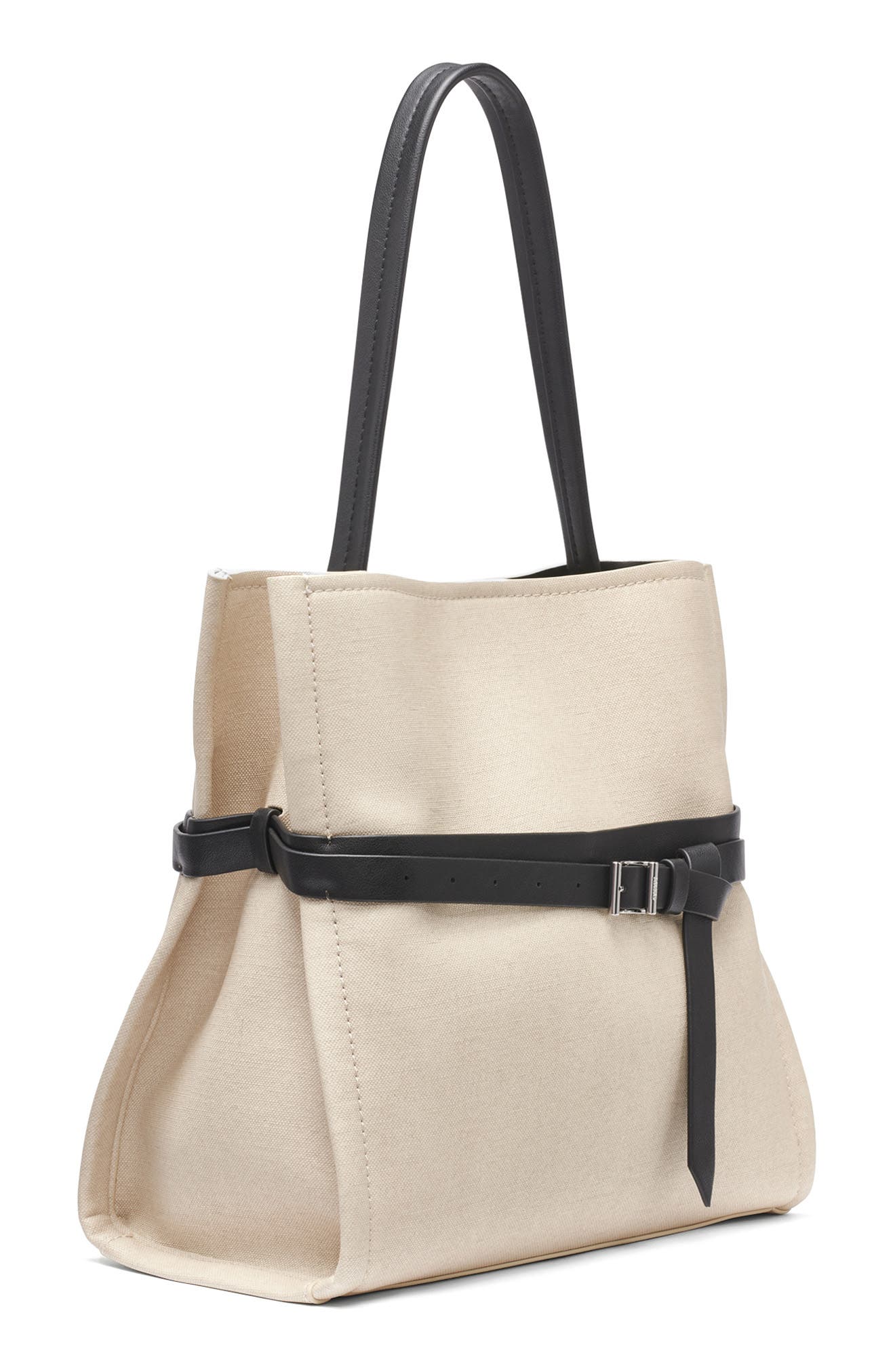 DKNY Bridie Bucket Bag, Alternate, color, Natural/ Black