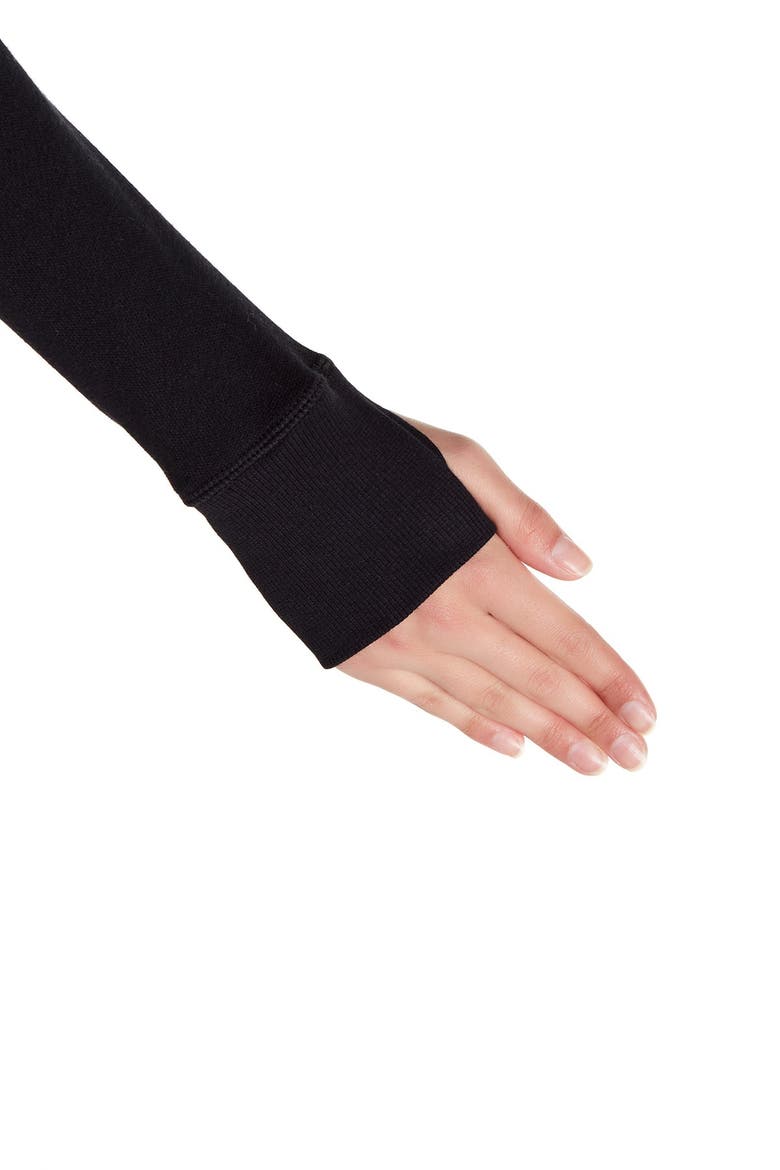 Shooting Star Drape Collar Cardigan, Alternate, color, BLACK