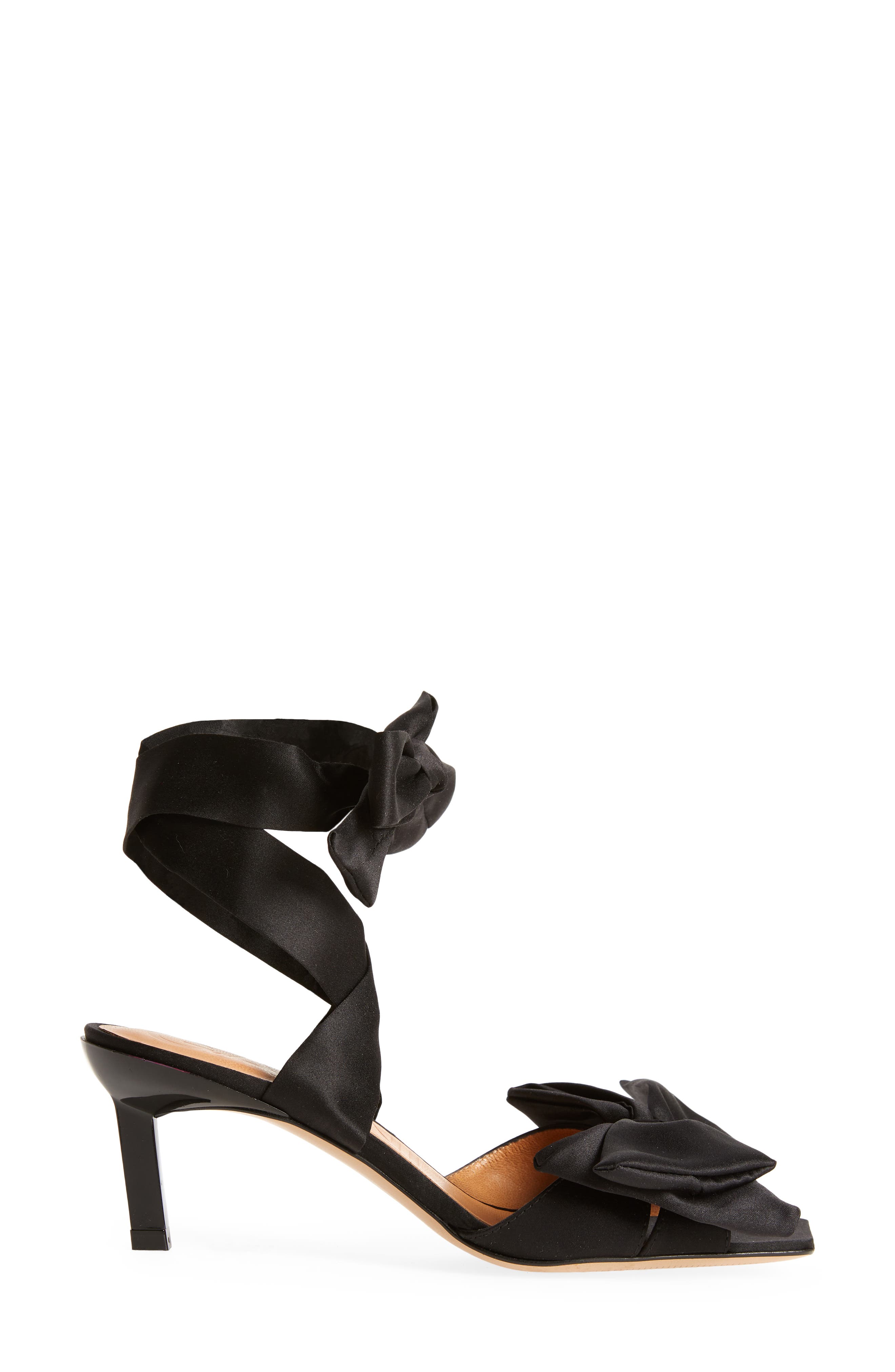 Ganni Bow Sandal, Alternate, color, 