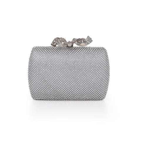 Cassia Crystal Minaudiere w. Bow Clasp