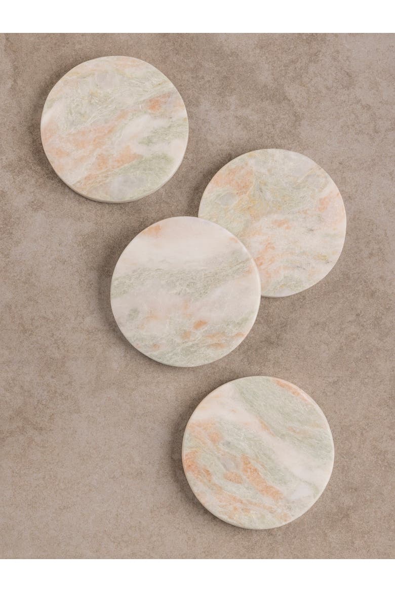 Moonlight Onyx Coasters, Main, color, Ivory