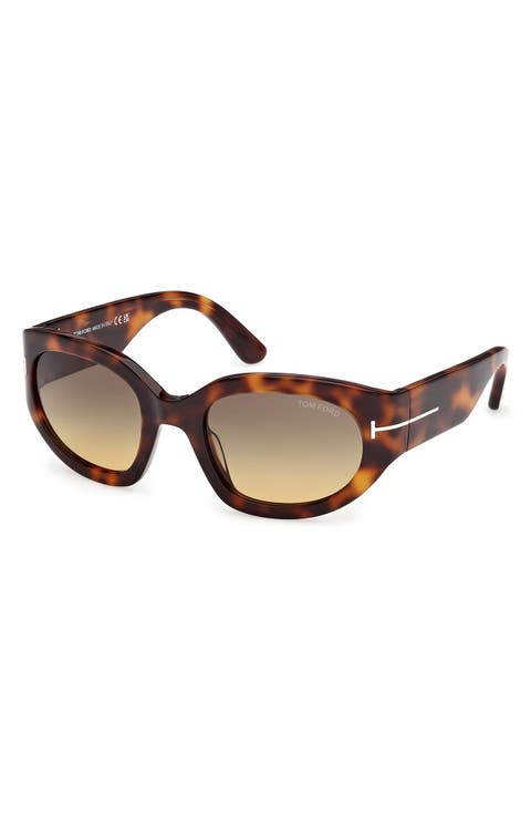 Arizona 53mm Gradient Rectangular Sunglasses