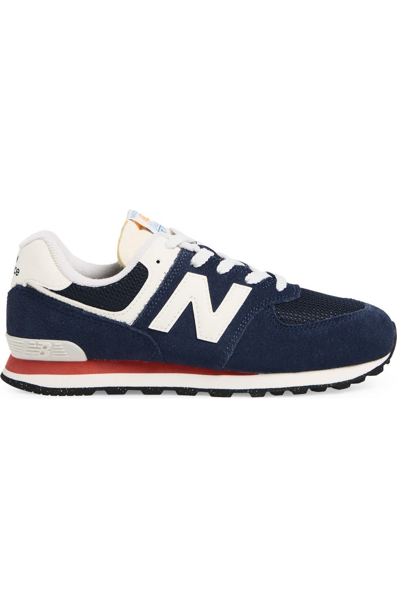 New Balance Kids' 574 Sneaker, Alternate, color, Nb Navy/ Blast Red