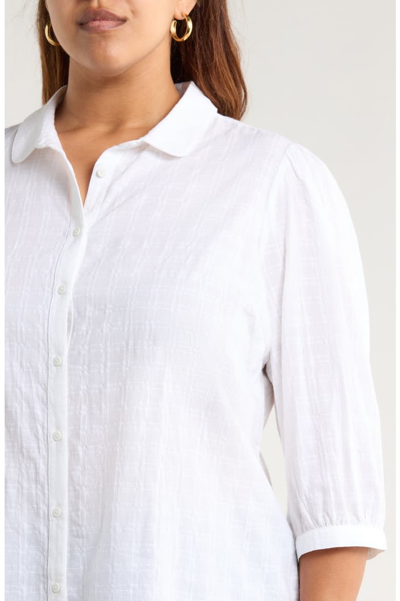 Hope Cottage Organic Cotton Button-Up Shirt, Alternate, color, SALT
