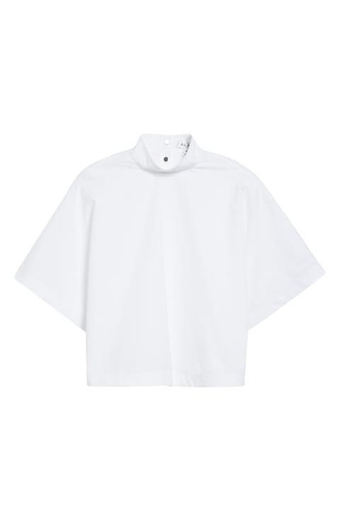 ALAÏA | Balloon Sleeve Cotton Poplin Shirt | Women | Lane