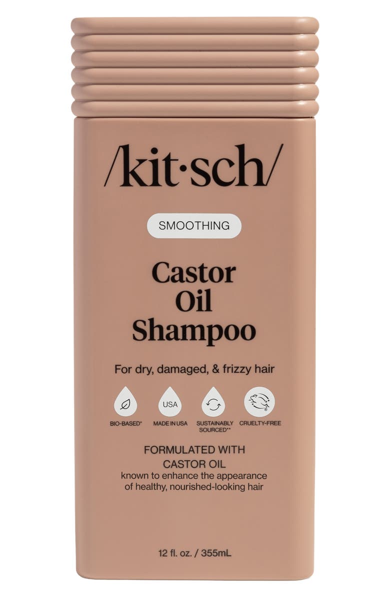 Kitsch Smoothing Castor Oil Liquid Shampoo, Main, color, 