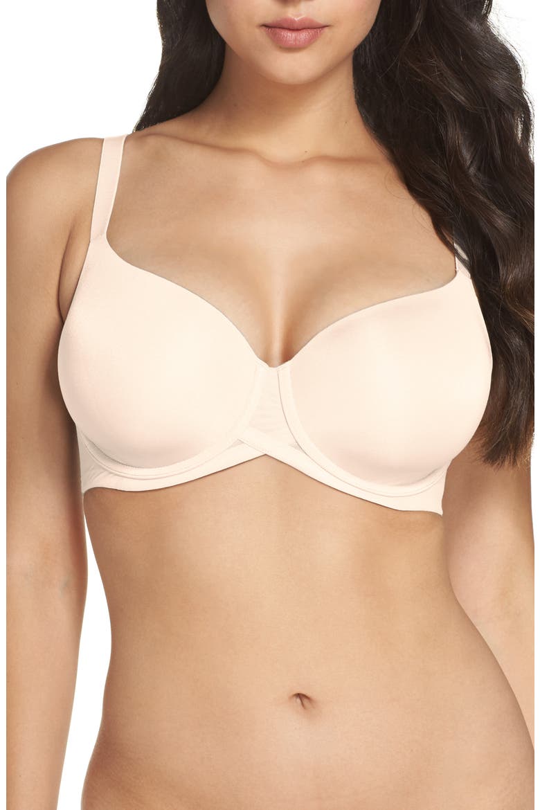 Ultimate Side Smoother Underwire T-Shirt Bra, Main, color, SAND