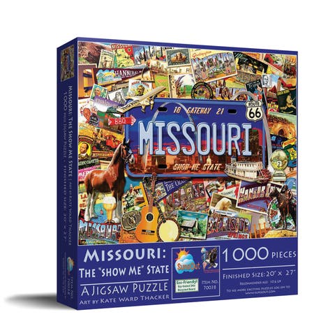 Missouri The "Show Me" State 1000 piece Jigsaw Puzzle for Adults