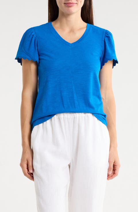 Scallop Trim T-Shirt