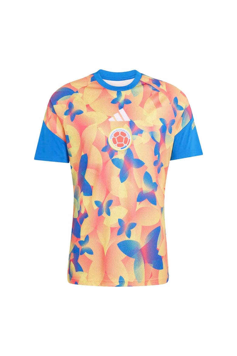 Men's adidas Blue Colombia National Team 2026 Pre-Match Top, Alternate, color, Blue