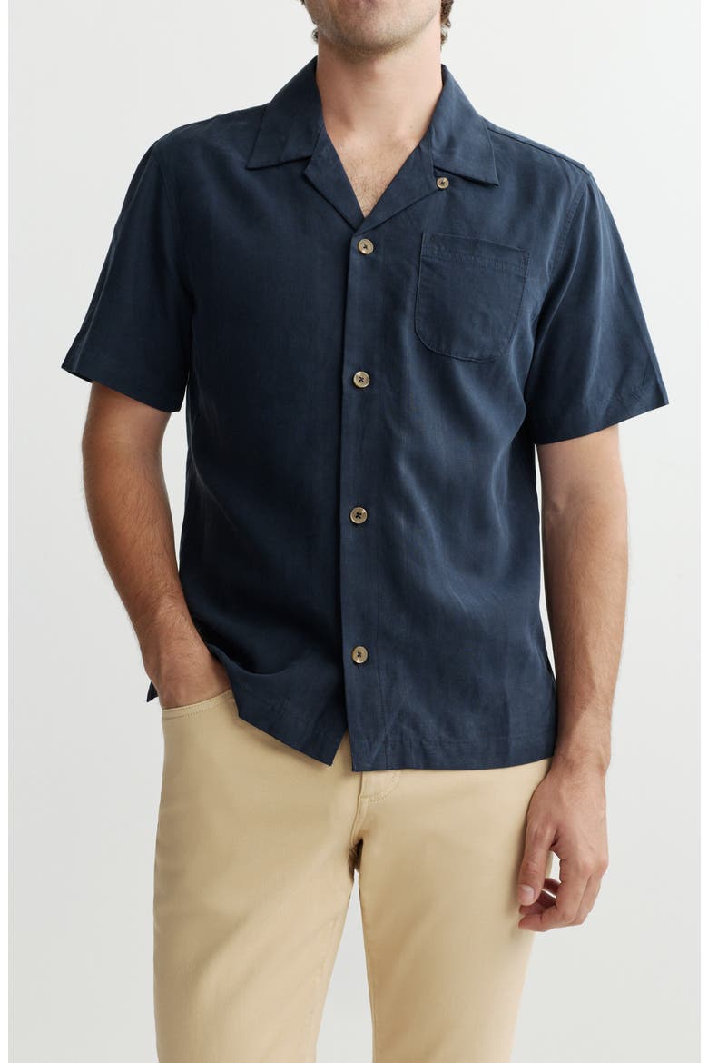 Hugh Relaxed Fit Camp Shirt, Main, color, NAUTICAL