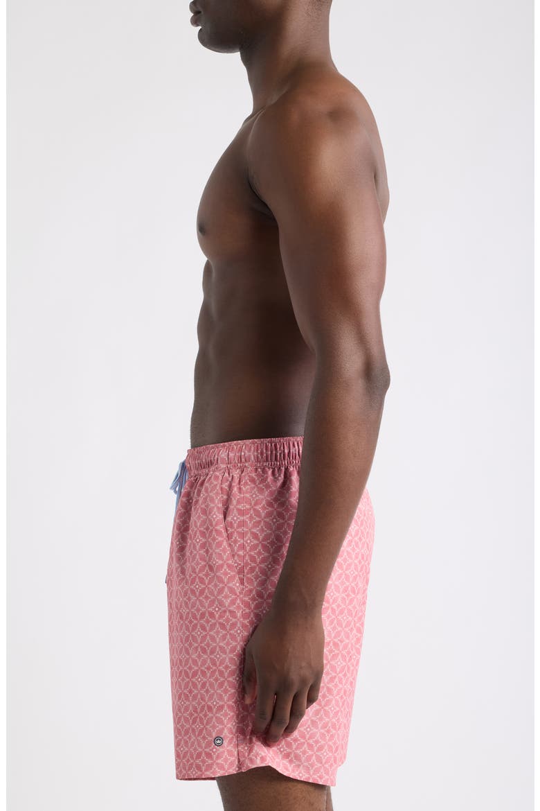 Tails of Summer Swim Trunks, Alternate, color, RED CORAL