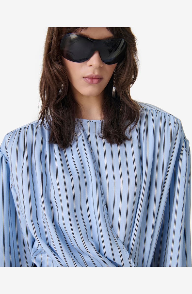 IRO Utenia Long Sleeve Dress, Alternate, color, Blue Left Bank Stripe