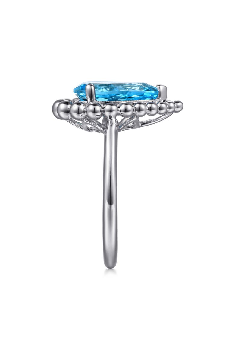 Bujukan Sterling Silver Swiss Blue Topaz Ring, Alternate, color, STERLING SILVER