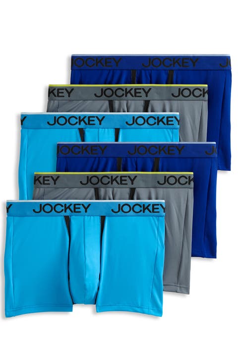 Men's Chafe Proof Pouch Microfiber 3" Trunk - 6 Pack
