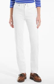 Lands' End Recover High Rise Straight Leg Blue Jeans