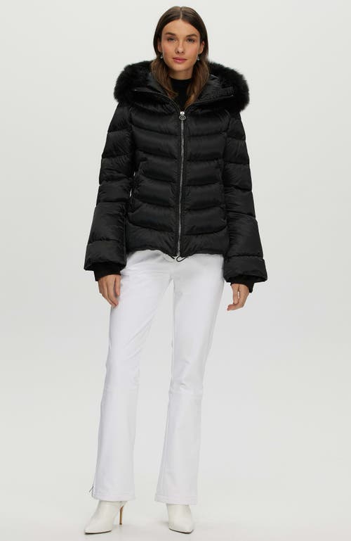 Gorski Apres-ski Short Jacket With Detachable Toscana Trim In Black