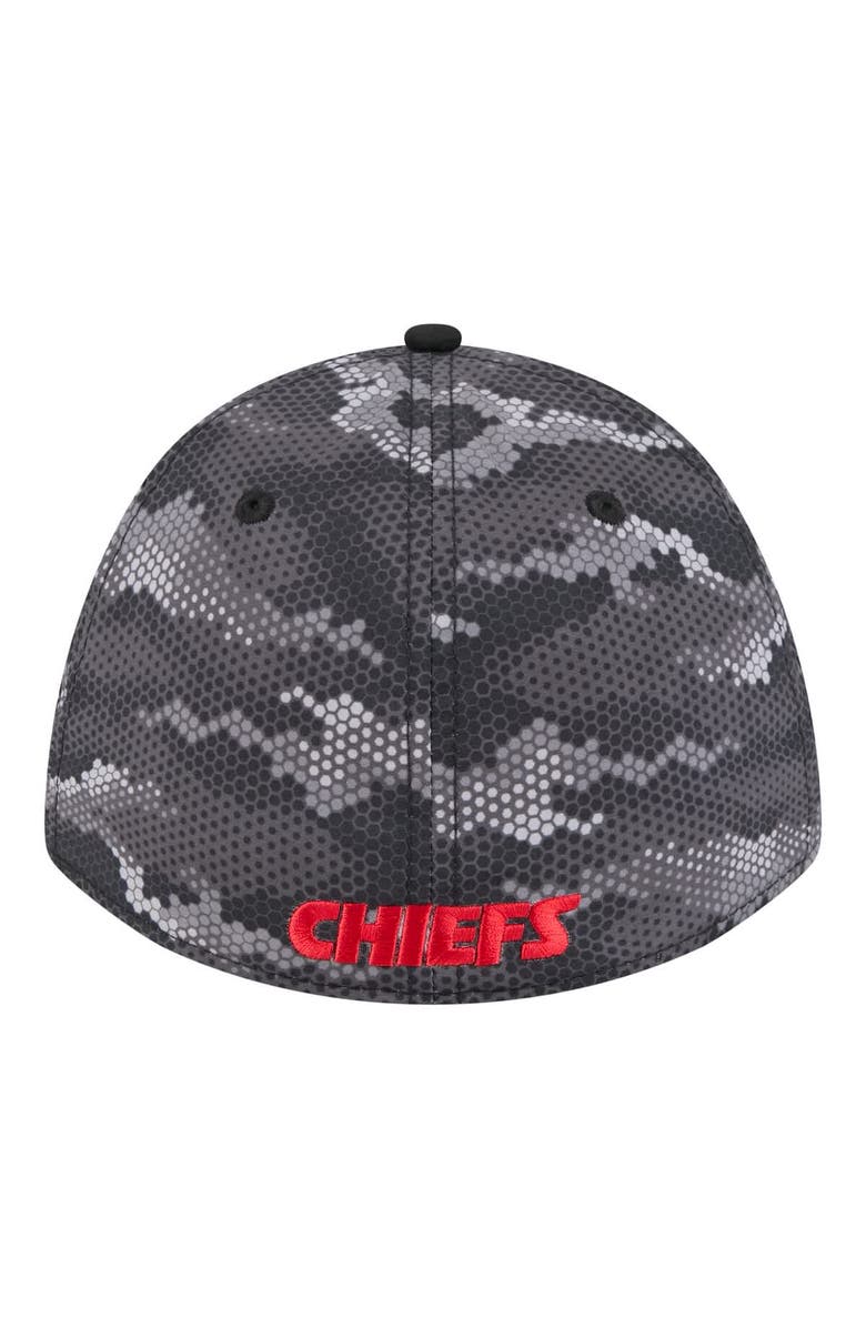 New Era Men's New Era  Black Kansas City Chiefs Camo A-Frame 39THIRTY Flex Hat, Alternate, color, Black