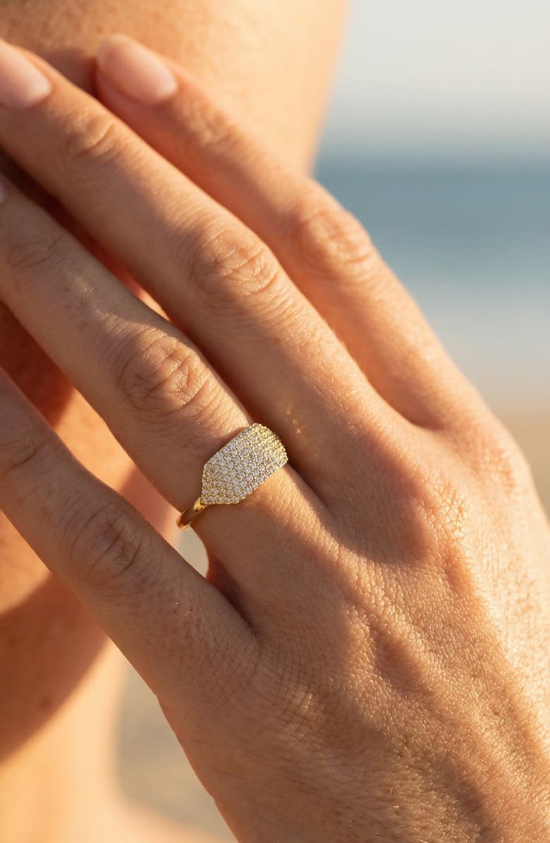 NATIVE GEM Id Ring, Alternate, color, Gold