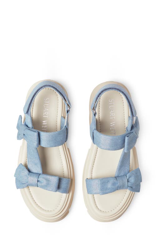 Stuart Weitzman Sofia Nolita Lug Sole Sandal In Blue Silver