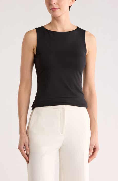 NORDSTROM RACK Scoop Neck Sculpt Knit Tank