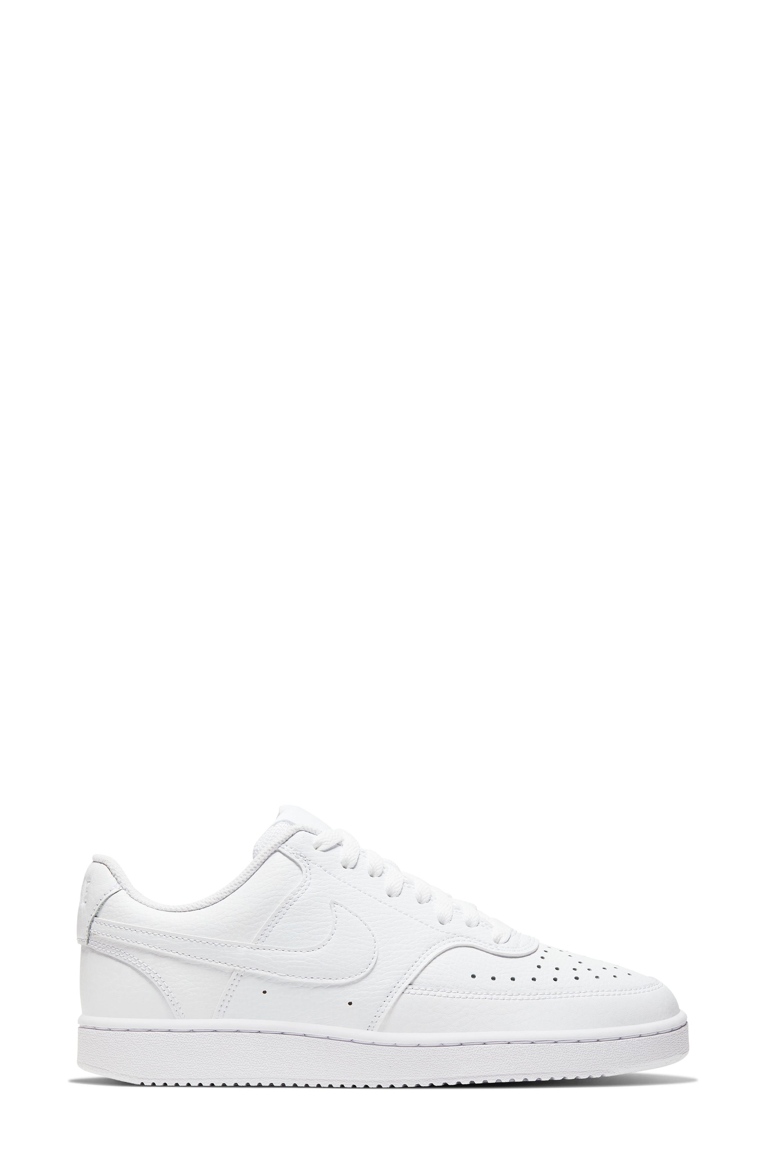 Nike Court Vision Low Sneaker, Alternate, color, 100 White/White/White