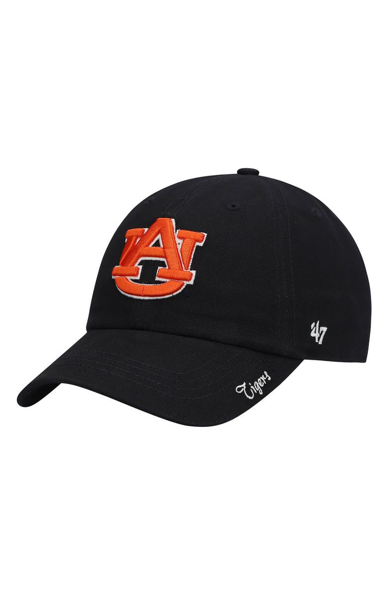 '47 Women's '47 Navy Auburn Tigers Miata Clean Up Logo Adjustable Hat, Alternate, color, Black