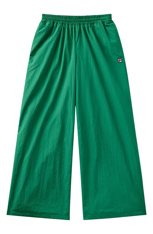 Fila X Hailey Oversize Crinkle Pants In Green