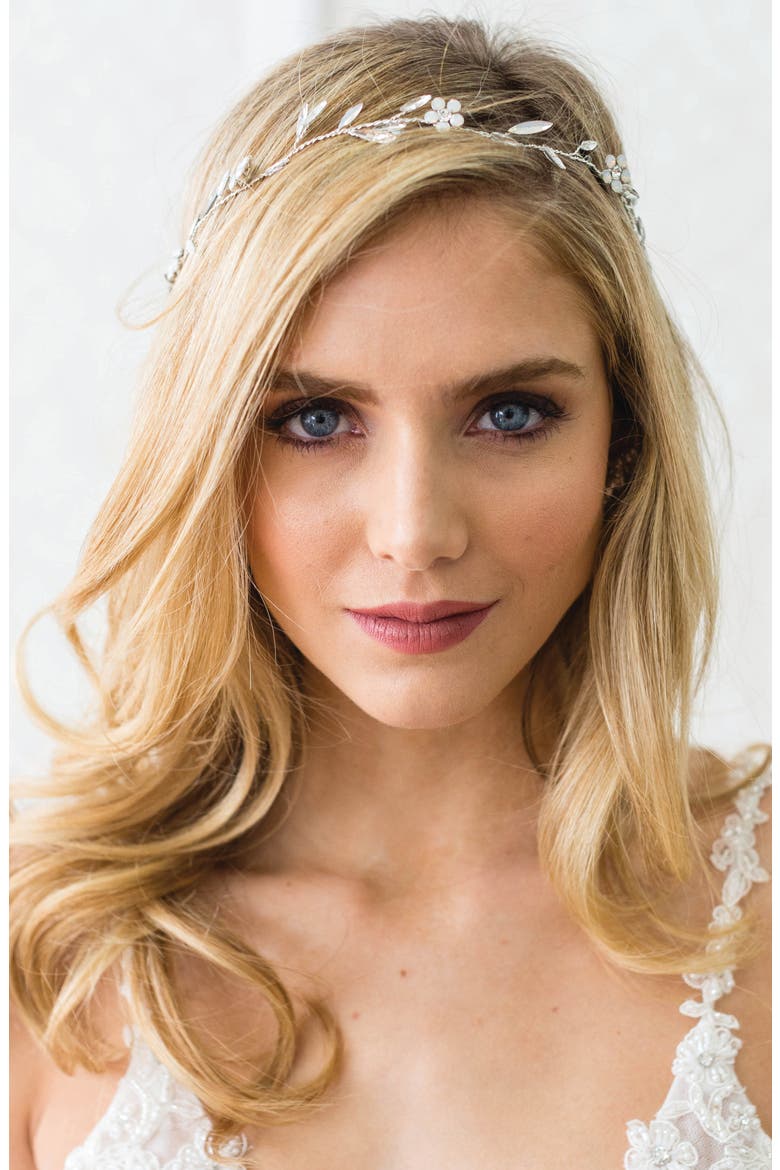 Galatea Crystal & Opal Halo (Nordstrom Exclusive), Alternate, color, SILVER